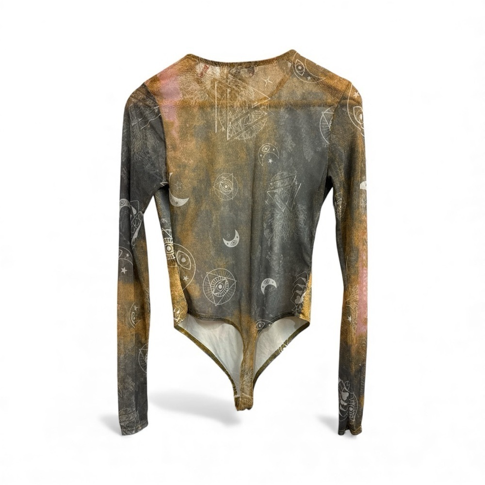 Celestial Print Long Sleeve Bodysuit set - Picture 3 of 5